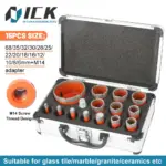 *סט 15 מקדחי יהלום מקצועיים לקידוח באריחים/שיש/גרניט* 🔨