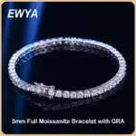 *צמיד מויסנייט יוקרתי מכסף טהור 925* 💎