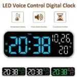 *שעון דיגיטלי חכם LED עם מד טמפרטורה ותאריכון* 🕰️