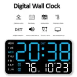 *שעון קיר דיגיטלי LED חכם עם בקרת קול* 🕒