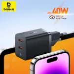 *מטען נייד מהיר 40W תוצרת Baseus – פתרון טעינה מושלם!* 🔌