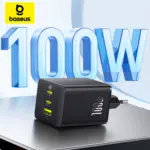 *מטען מהיר חכם Baseus GaN 100W – הכל באחד!* 🔌