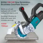 *מכונת חריצה מקצועית לקירות BODA – מנוע Brushless* 🏗️