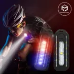 *פנס מחזיק מפתחות עם תפס לכתף – נטען USB עם אור אזהרה מהבהב* 🔦👮‍♂️