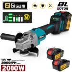 *משחזת זווית נטענת ללא פחמים Gisam 7Gears 125 מ"מ* 🔋🛠️