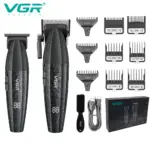 *מכונת תספורת מקצועית VGR V-640 – מכשיר מתכת אלחוטי נטען* ✂️💈