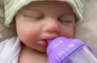 *בובת תינוק ריבורן מסיליקון מוצק 33 ס"מ – LouLou Bebe* 👶🎀