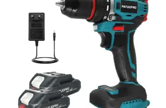 *מקדחה חשמלית אלחוטית PATUOPRO 10mm בראשלס לעבודות DIY*