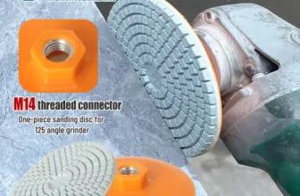 *דיסק מקצועי לליטוש והברקת אריחים/שיש/גרניט – 125 מ"מ* 🛠️