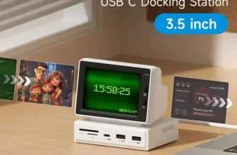 *מסך מידע 3.5 אינץ' IPS משולב HUB לניטור מחשב ולפטופ*