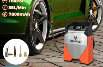 *משאבת אוויר ניידת ETENWOLF ZEPHYR S3 – 160PSI עם סוללה 7800mAh* 🚗💨