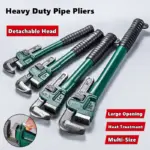 *מפתח צינורות מקצועי מפלדת פחמן קשיחה* 🔧