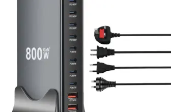 *מטען שולחני GaN חזק במיוחד 800W עם 10 יציאות USB-C/USB*