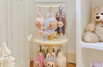 *קופסת תצוגה מסתובבת שקופה לבובות לבובו 2024* 🌟