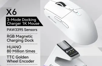 *עכבר גיימינג מקצועי ATTACK SHARK X6 עם חיבור אלחוטי משולש* 🖱️🎮