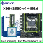 *לוח אם SOYO X99 עם מעבד Xeon E5 2630 V4 ו-16GB RAM – ערכה מושלמת למחשב חזק במחיר מצוין!* 🖥️💪