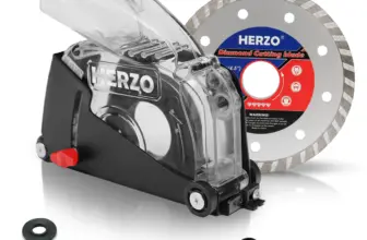 *מגן אבק מקצועי למשחזת זווית HERZO – פתרון מושלם לעבודה נקייה* 🛠️