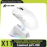 *עכבר גיימינג Attack Shark X11 מקצועי עם תחנת טעינה מגנטית* 🎮