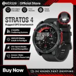 *שעון חכם Zeblaze Stratos 4 GPS עם מסך AMOLED ומצפן מובנה* 🌟