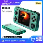 *קונסולת BOYHOM R36H ירוקה רטרו – חוויית משחק ניידת ברמה אחרת!* 🎮🕹️