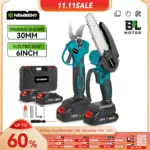 *🔋 סט כלים חשמליים אלחוטיים – מסור 6 אינץ' + מזמרה חשמלית למקיטה*