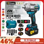 *מפתח אימפקט חשמלי אלחוטי Gisam – 2000N.M כוח מטורף!* 🔧⚡