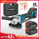 *משחזת זווית אלחוטית 125mm YOFIDRA – ללא מברשות עם 4 הילוכים* ⚡