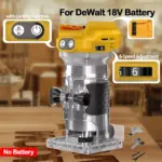 *פרוזר חשמלי ללא מברשות למטבח נגרות – תואם סוללות דיוולט 18V* 🔧