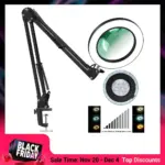 *זכוכית מגדלת מקצועית עם 72 נורות LED – 8X/10X הגדלה* 🔍💡