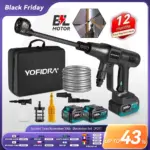 *מכונת שטיפה אלחוטית 200Bar – 6 ב-1 תואמת מקיטה 18V* 💪🚗