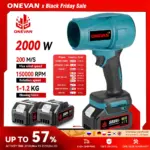*מפוח חשמלי 2000W ONEVAN – מנקה רכב ומשרד במהירות טורבו* 🔥💨