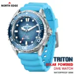 *שעון צלילה NORTH EDGE TRITON סולארי 300M עמיד במים* ⌚🌊