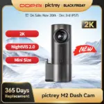 *מצלמת רכב Pictrey M2 2K עם ראיית לילה וסיבוב 330°* 🚗📸