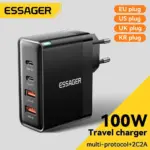 *מטען Essager 100W GaN טייפ סי – טעינה מהירה לכל המכשירים* ⚡🔋