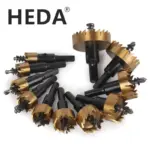 *מקדחי חור HSS מצופים טיטניום 12-100 מ"מ למתכת ונירוסטה* 🔧