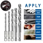 *🔩 מקדחים מקצועיים מפלדה מחוסמת – 5 יחידות 🔧*