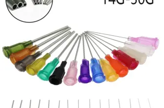 *💉 סט 50 מחטים מדויקות למתקני דבק ונוזלים – 12mm*