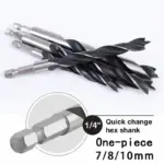 *🔩 סט מקדחים מקצועי עם ידית משושה – 5/7 חלקים לעץ ומתכת*