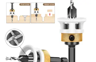 *מקדח קאונטרסינק מקצועי לעץ – 4 קצוות מתכווננים* 🔧
