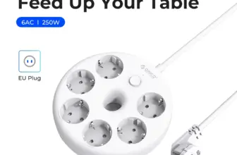 *מפצל שקעים איכותי ORICO עם כבל מאריך וחיבור EU – מושלם למשרד הביתי!* 🔌💼