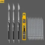 *סכין יפני חד DELI 9mm – פתרון חיתוך מקצועי למשרד ולבית* 🔪✨