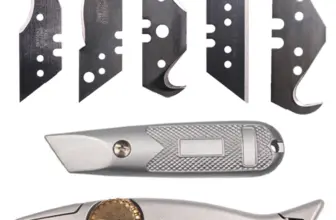 *סכין חיתוך מקצועי כבד Heavy Duty – טרפזי עם וו לקילוף כבלים, חיתוך שטיחים, קרטון וחומרים קשים* 🔪