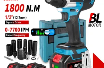 *מפתח ברגים אימפקט חשמלי נטען ONEVAN 1800N.M – מנוע ללא פחמים!* 🔧⚡