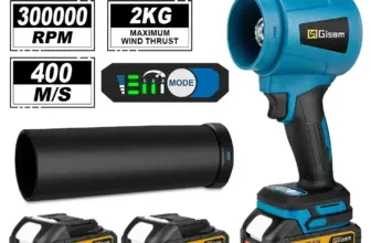 *מפוח עלים חשמלי Gisam 300000RPM למחזיקי סוללות Makita 18V* 🌪️💨