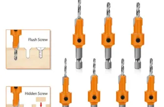 *מקדח שקע נסתר מקצועי למסמרים וברגים – ראש משושה* 🔩