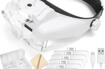 *משקפי זכוכית מגדלת מקצועיים עם תאורת LED נטענת* 🔍💡