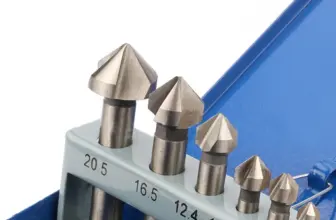 *סט 6 מקדחי שיוף מקצועיים 90 מעלות לעץ ומתכת 6.3-20.5 מ"מ* 🔧