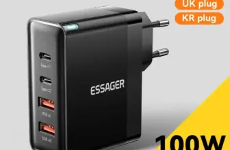 *מטען מהיר Essager 100W GaN – יציאות USB-C לטעינת כל המכשירים* 🔌⚡