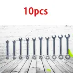 *סט 10 מפתחות מיני מטריים 4-11 מ"מ כחולים עם טבעת מפתחות* 🔧