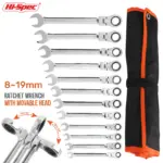 *סט מפתחות רצ'ט מתכווננים מקצועיים Hi-Spec לאופניים ואופנועים* 🔧🛠️